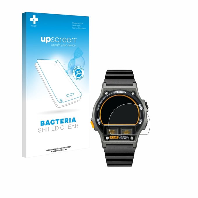 upscreen - Screenprotector voor Timex Ironman TW5M54300 - Folie Beschermfolie transparant antibacterieel