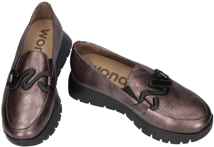 Wonders -Dames - brons - ballerina's & mocassins - maat 41