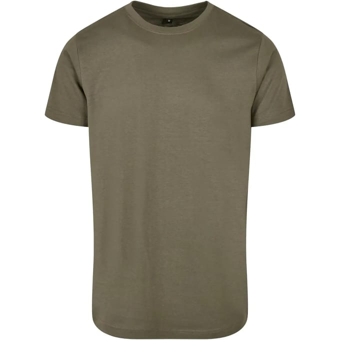 Build your Brand Basic Round Neck T-Shirt BYBB010 - OLIVE - 5XL
