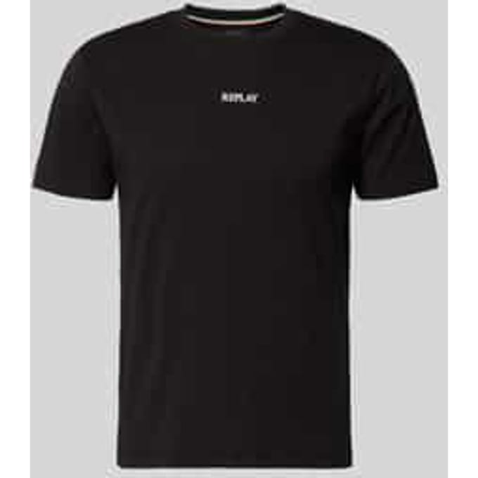 T-shirt met ronde hals en logo
