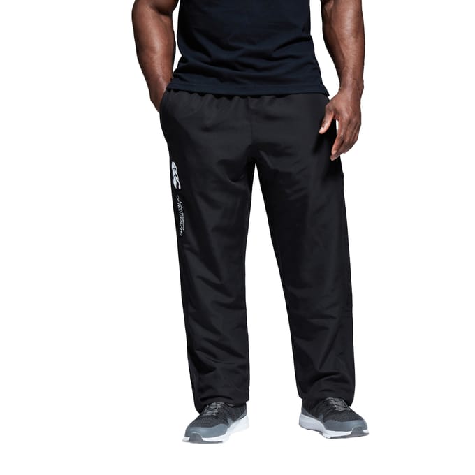 Canterbury Heren Stadion Tracksuit Broek met open zoom (Zwart)