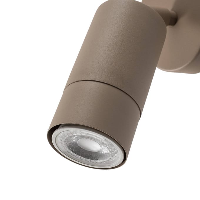 Luminex Wandspot Link, beige, breedte 8 cm, staal