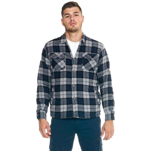 Onderhemd Leone 1947 Man Shirt With Sherpa Lifestyle