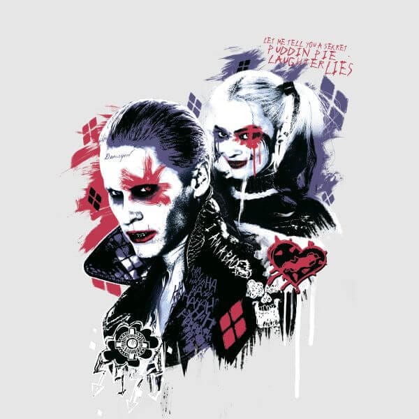 DC Comics Suicide Squad Harleys Puddin Dames T-shirt - Grijs - S