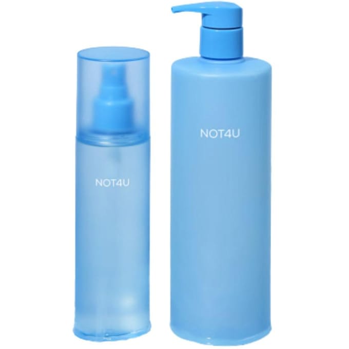 Set Gel Douche Nettoyant Anti-Acné et Brume Corporelle Nettoyante Not4U (500 ml + 200 ml) gray