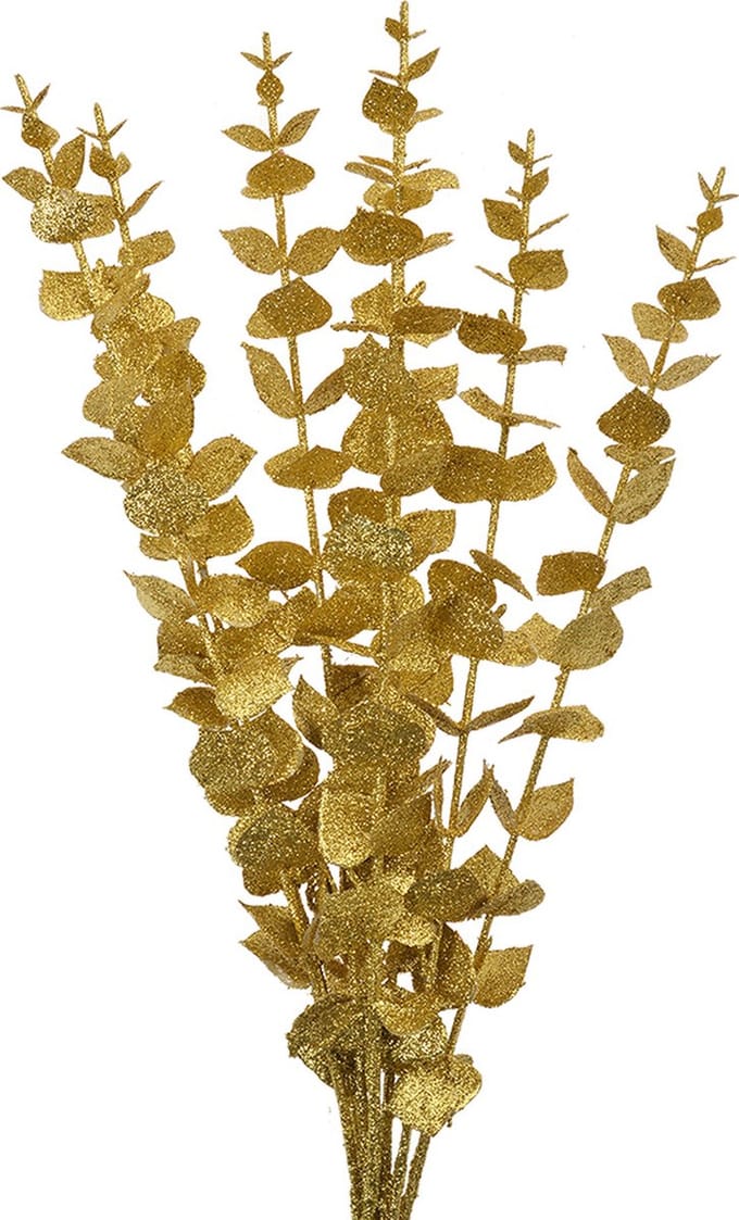 Clayre & Eef Kunstbloem 46 cm Goudkleurig Kunststof