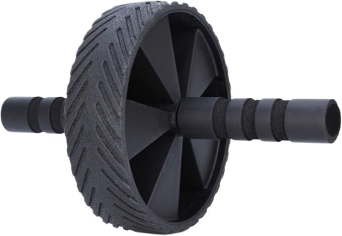 Buikwiel Buikroller - Core trainer - Buikspieren trainen - Verbeterde balans stabiliteit - 560 Gram - Zwart