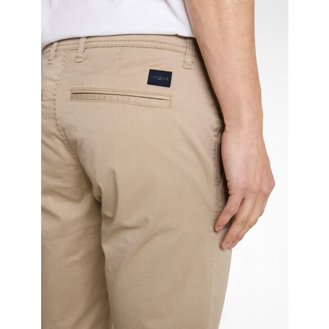slim fit chino-shorts van katoenmix