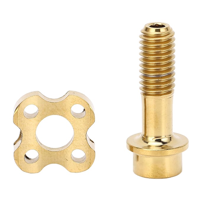 Voorderailleur Schroefpakking Ti Legering Vaste Set Kit Boog Halve Maan Ring Hol Goud beige