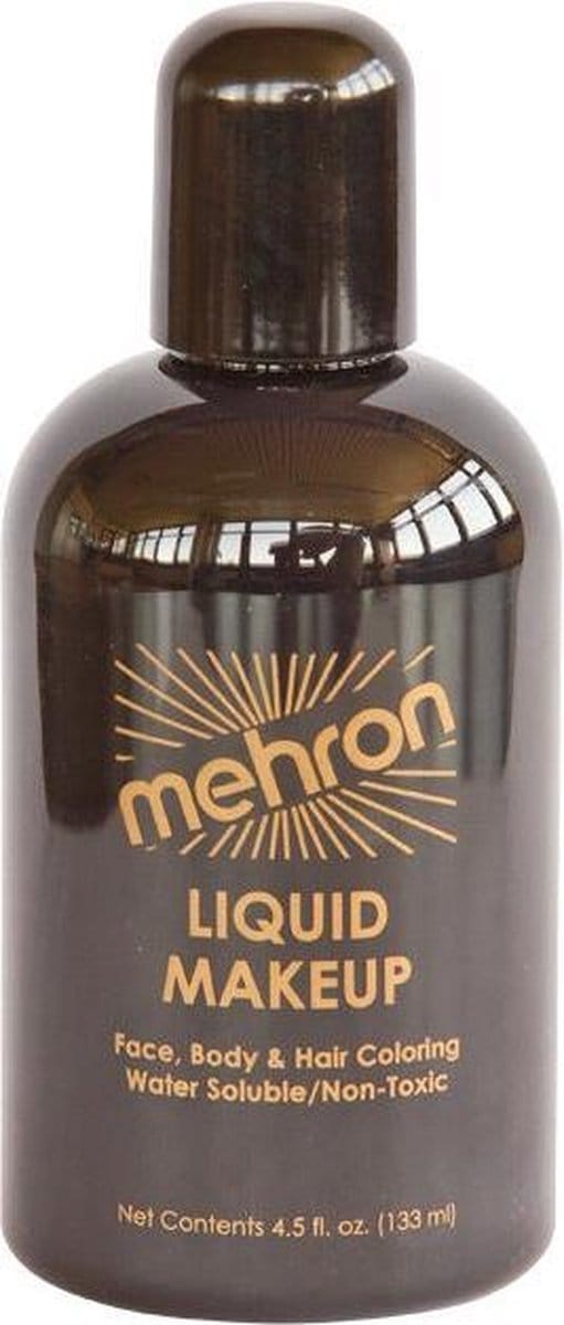Mehron Vloeibare Schmink op Waterbasis - Zwart - 133 ml