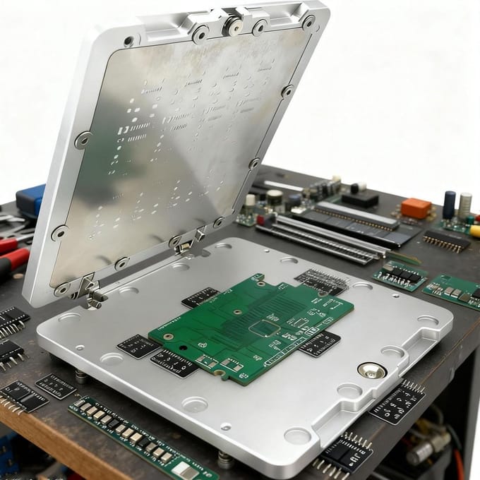 Zeefdruk Station - Soldeer Pasta Tafel - PCB Montage - Verstelbare Dikte - 120x120mm - Zilver