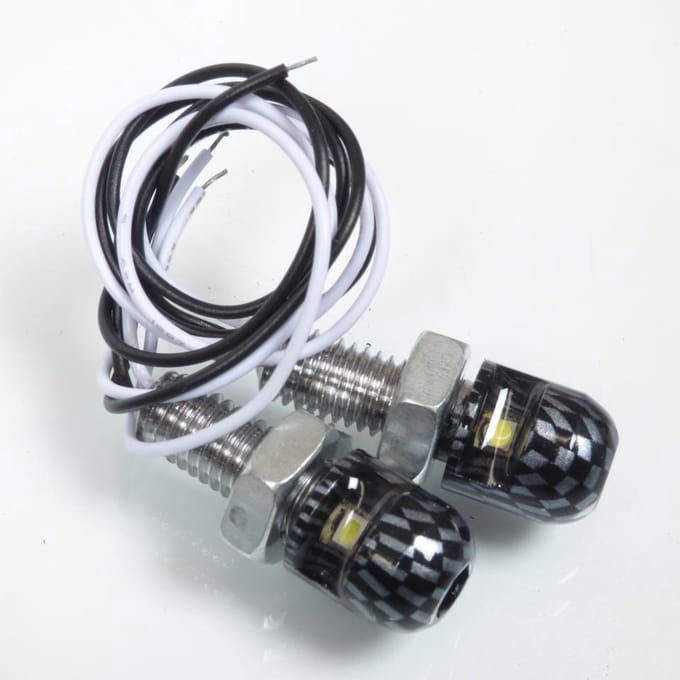 plaatverlichting één voor auto carbon led / m8 p125 nieuw