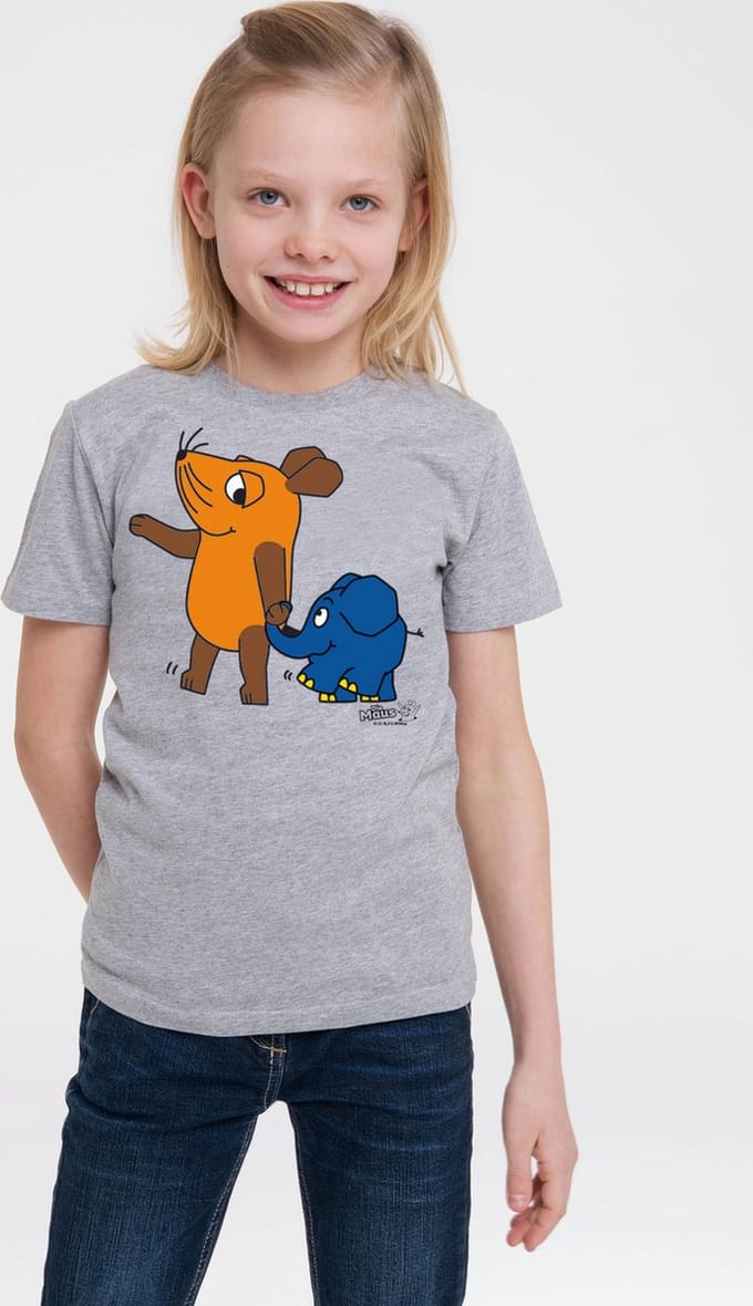 Logoshirt T-Shirt Sendung mit der Maus - Maus & Elefant