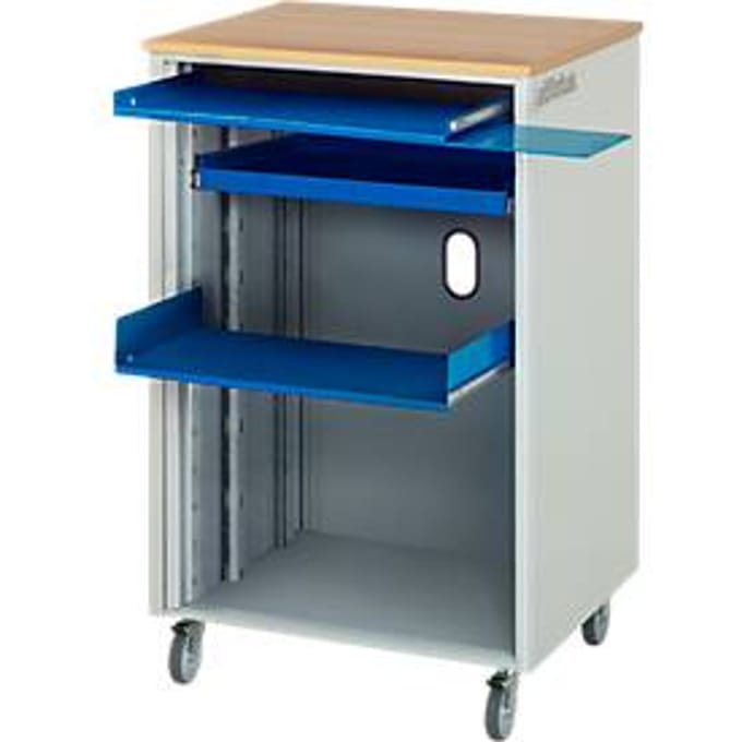 Computerstation adlatus type 2000, B 720 x D 660 x H 1100 mm, verrijdbaar