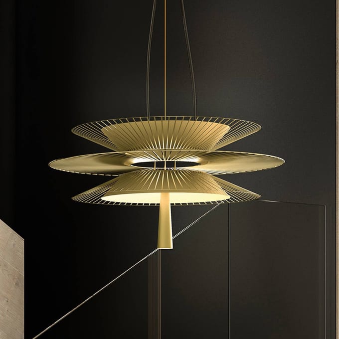 Forestier Gravity 2 hanglamp Ø68cm crème