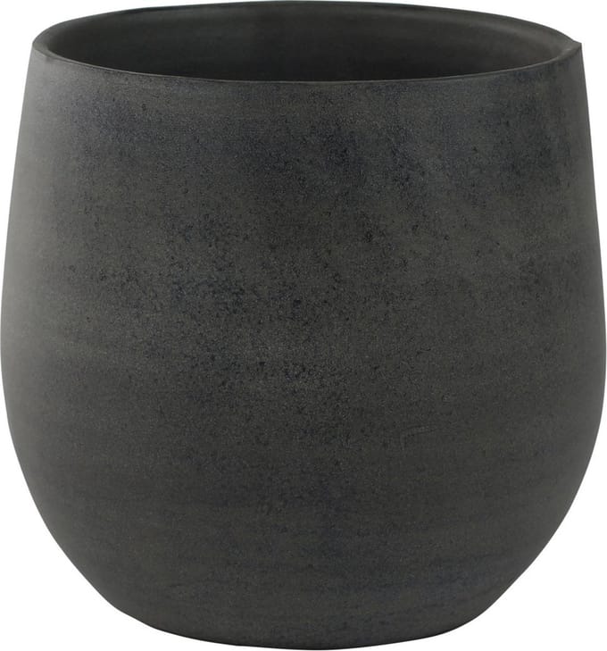Ter Steege Plantenpot - moderne - grafiet - 15 x 13 cm