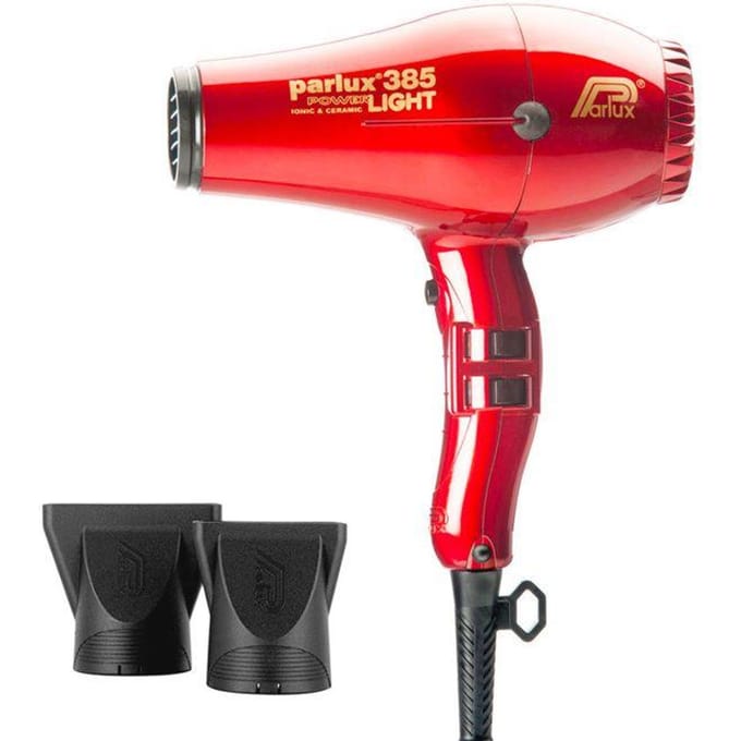 Sèche-cheveux PARLUX - 385 Power Light Ionic & Ceramic - Débit d'air 79 m/h - Rouge rouge