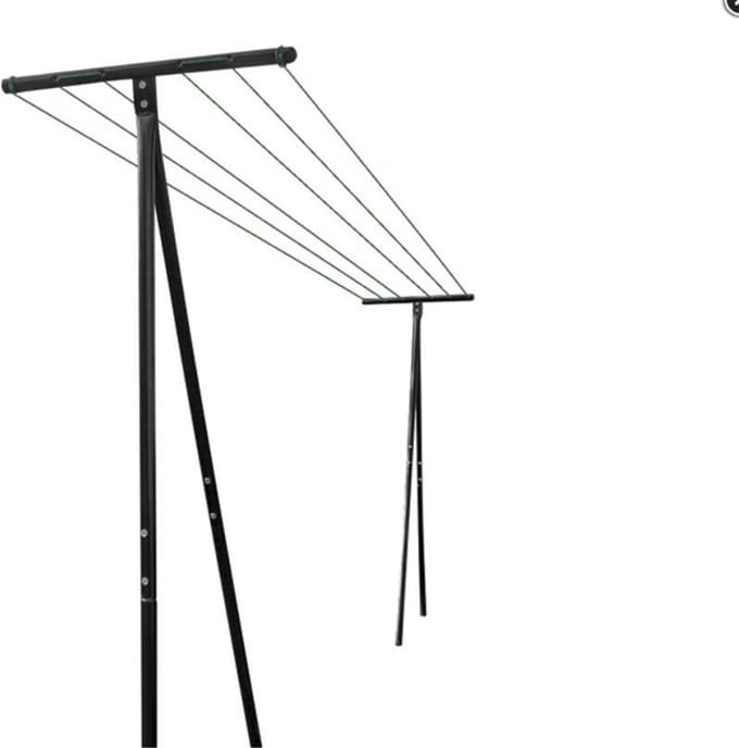 Set van 2 droogpalen + 60M draad inbegrepen