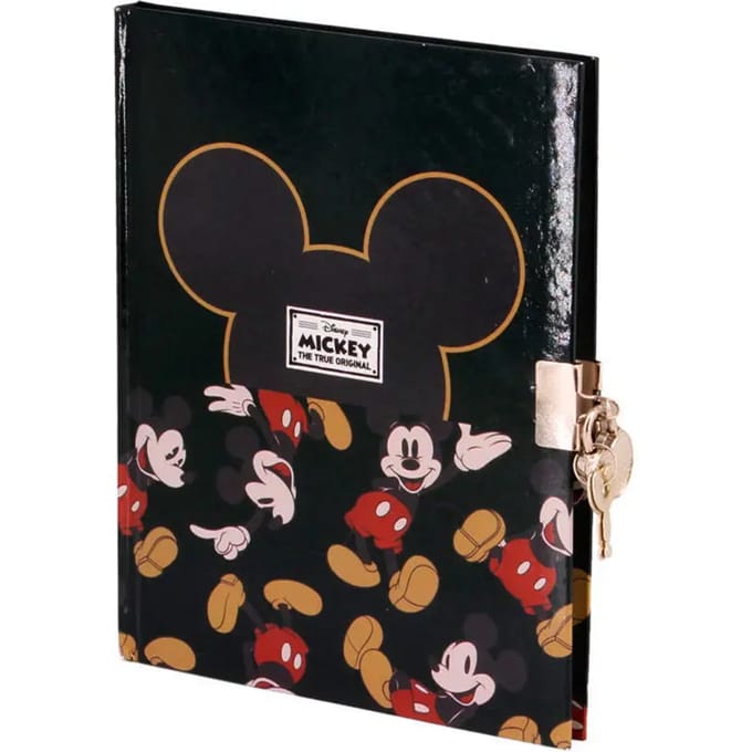 Karactermania - Disney - Mickey Mouse - True-Lock en Sleuteldagboek - Zwart