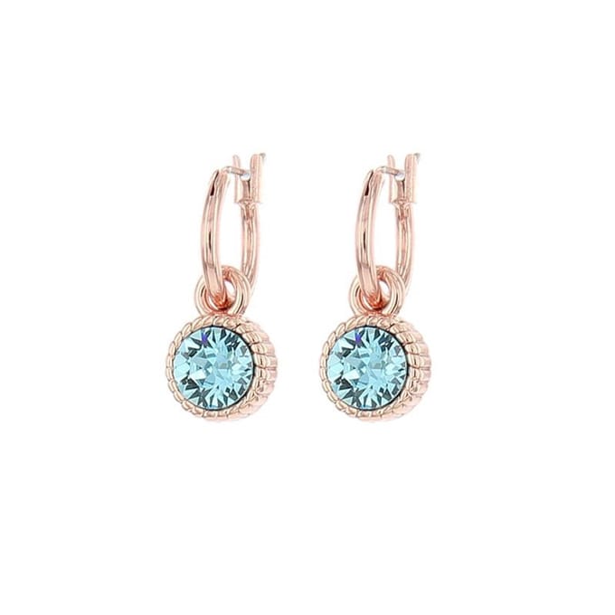BIBA 8923 Oorhangers rosé Aquamarine