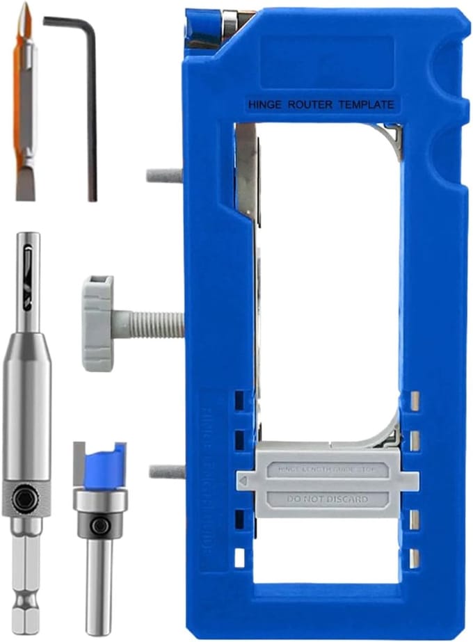 Deur Scharnier Freesmal - Mal Deurscharnieren - Nauwkeurig Frezen - Instelbare Uitsparing - 75 Tot 125 Cm
