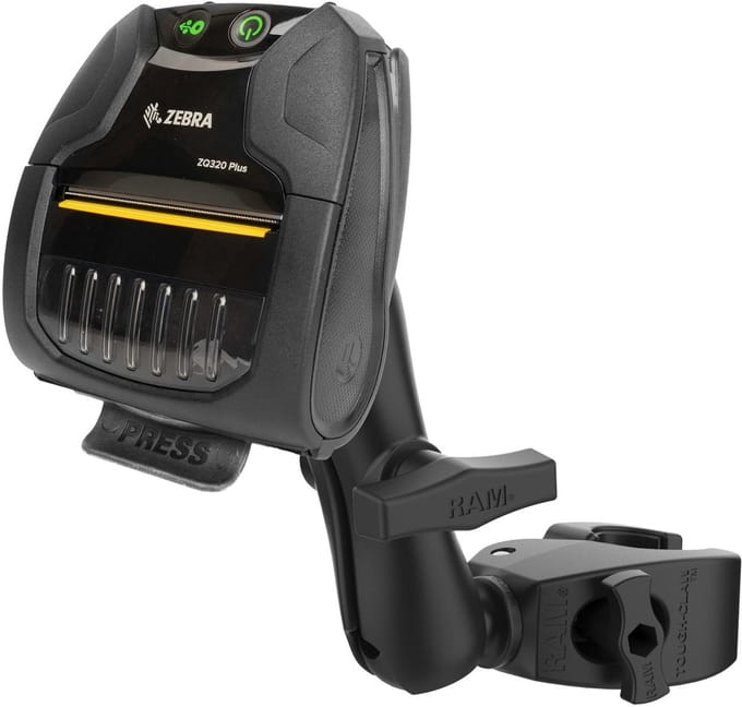 Printerhouder voor Zebra ZQ320 met medium Tough-Claw