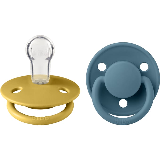 BIBS De Lux 2 PACK Silicone Onesize Mustard/Petrol 2 st