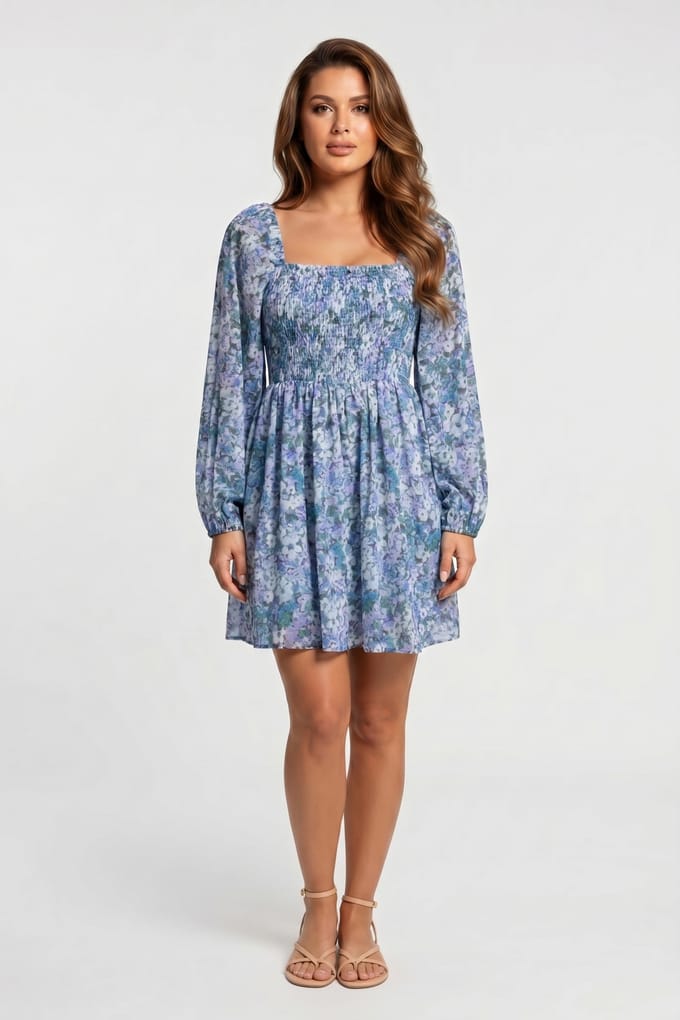 & Other Stories Aletta Dress Speed Blue Größe: 36 | Minikleider Outlet | Damen | Blau