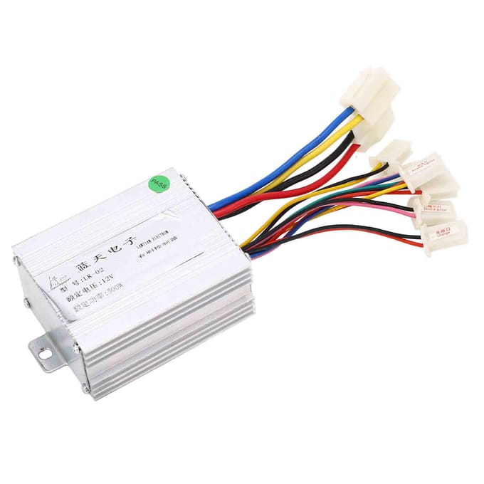 12V 500W Elektrische Fiets Geborstelde Controller Lithium Batterij Fiets Retrofitting Controller Onderdelen white