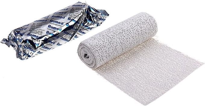 Romed gipsverband 15cm x 3m Romed - Wit - Gaas verband met Calcium sulfaat (Gips) - Gipsverband