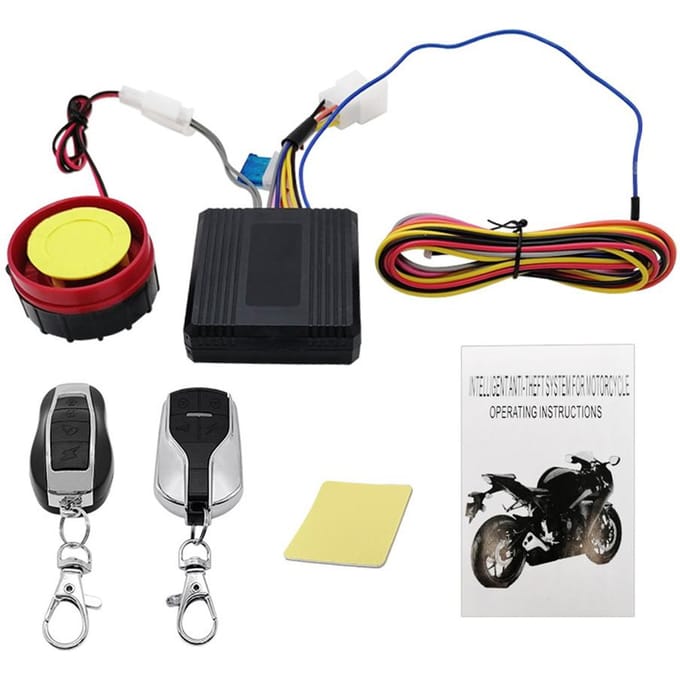 Motorfiets Antidiefstal Alarm Systeem Draadloze Afstandsbediening Motor Start Stop met Afstandsbediening 125dB veelkleurig
