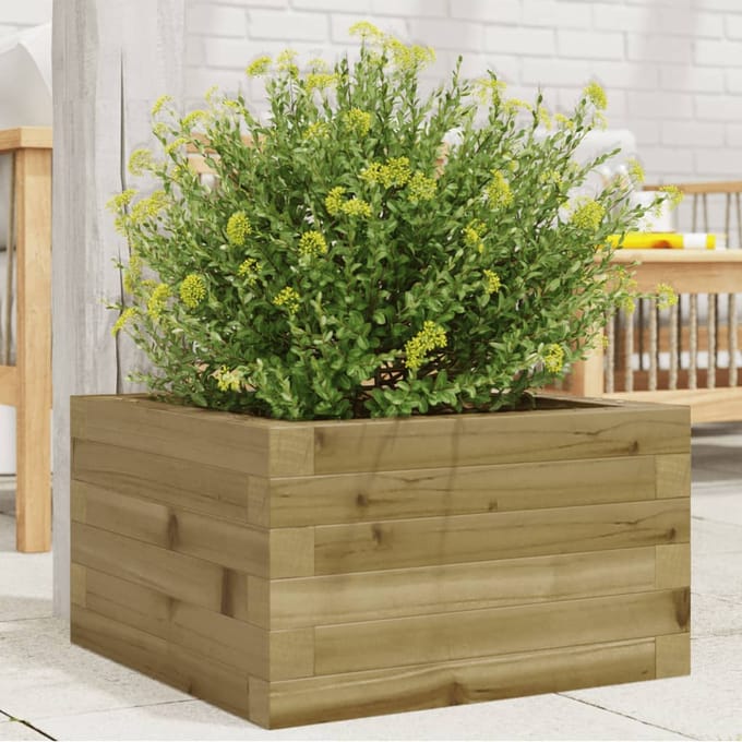 vidaXL - Plantenbak - 40x40x23 - cm - geïmpregneerd - grenenhout