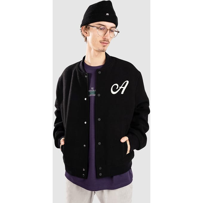 Anerkjendt Akbertie Wool Bomber - Grs Jas zwart