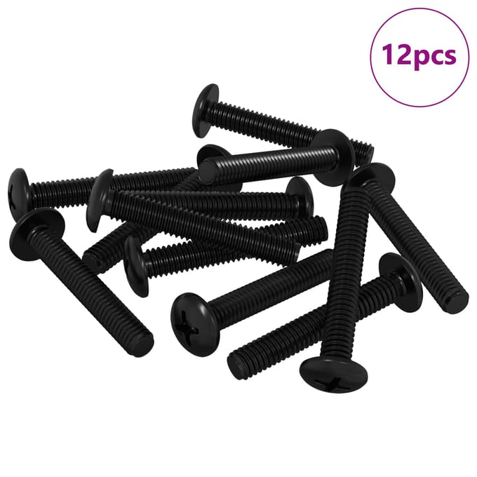 vidaXL Schroef 12 pcs Zilver 5 x 30 mm IJzer