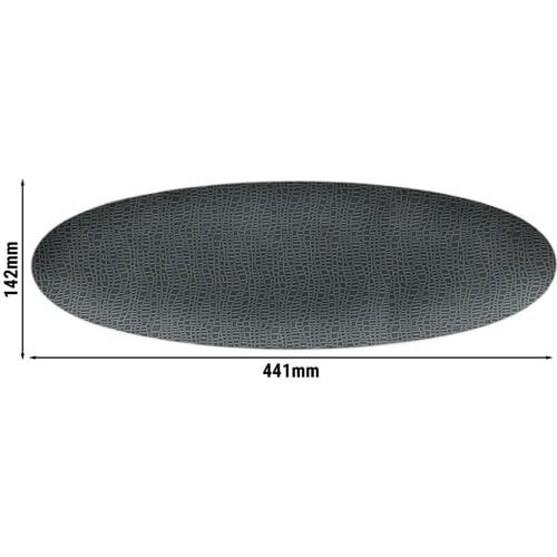 (2 stuks) SELTMANN WEIDEN Coup bord - 440x140mm - Antraciet Zwart