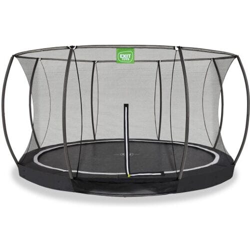 EXIT Black Edition Trampoline ø427cm - Inground - Ingraaftrampoline - Rond - Voor Kinderen - Zwart