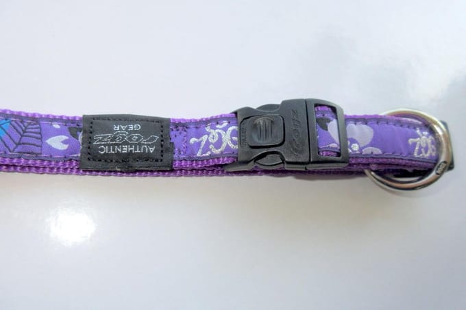 Rogz for dogs hondenhalsband L Paars middelgrote hond