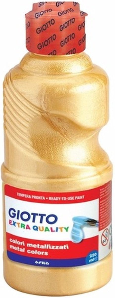 Giotto Hobby verf - goud metallic - 250 ml - plakkaatverf - knutselen