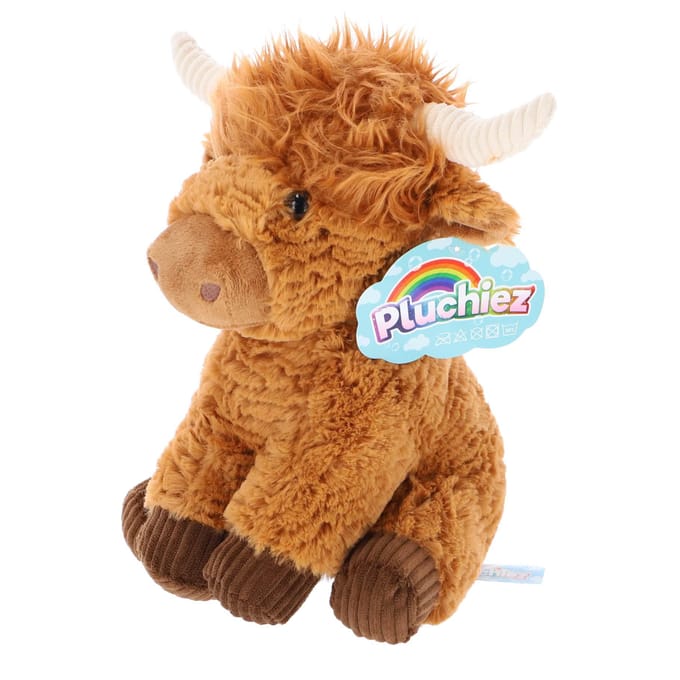 Pluchiez pluche Schotse hooglander knuffel - Bruin