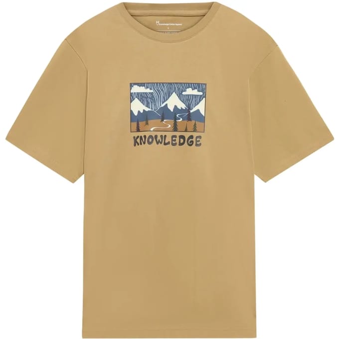 T-shirt met bedrukking voor Organic Cotton KnowledgeCotton Apparel