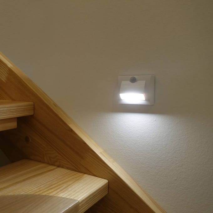 Müller-Licht 27700024 Grada Sensor Kleine mobiele lamp met bewegingsmelder LED Wit