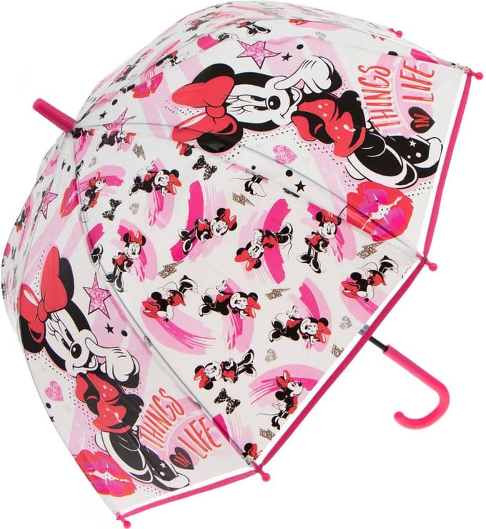 Disney Paraplu Minnie Mouse Meisjes 70 Cm Polyester Roze