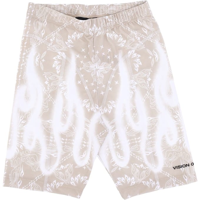Damesfietsbroek Bandana Print Legging Beige