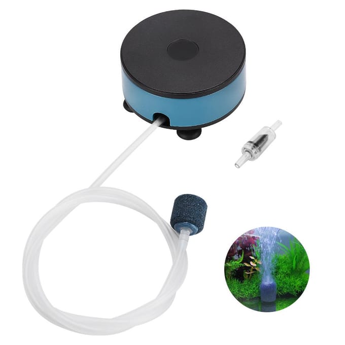 Mini USB-zuurstofpomp voor kleine aquariums DC5V draagbare aquariumluchtpomp met enkel luchtgat 220V gray
