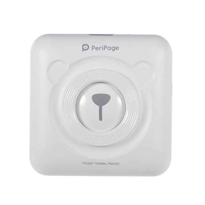 Pocket BT draadloze thermische foto-fotoprinter voor Android iOS-smartphone wit