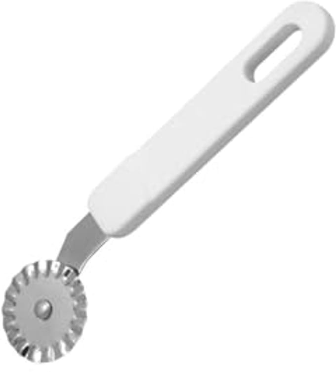 Kunststof deegroller met wielen voor gebak - 16 cm