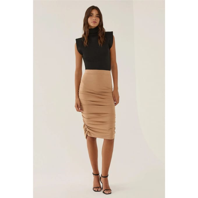 Geraffineerde Midi Rok