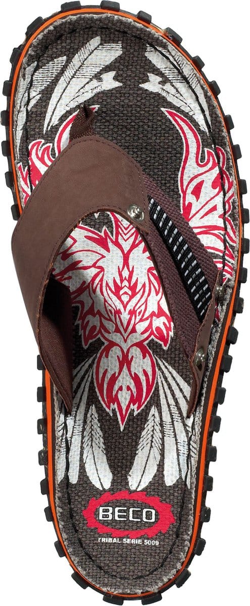 Outdoor teenslippers, bruin, maat 41
