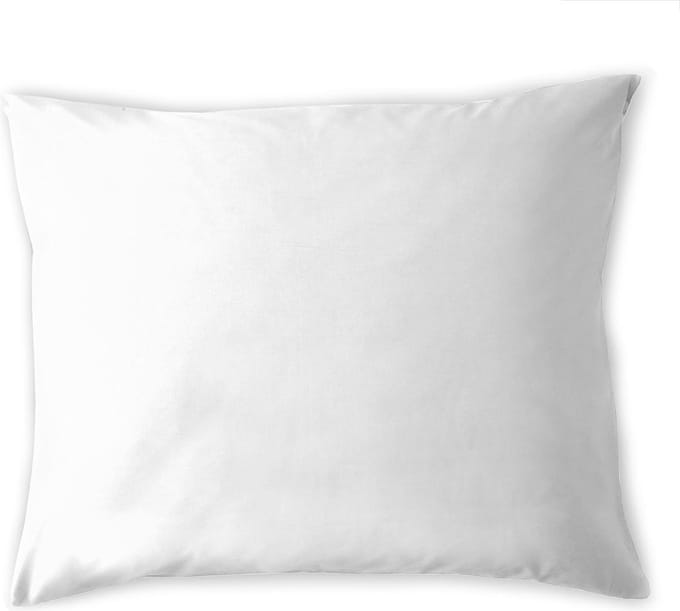 Cinderella Molton Kussensloop - Kussenbeschermer - Set van 2 Kussenslopen met Rits - 60 x 70 cm - Wit