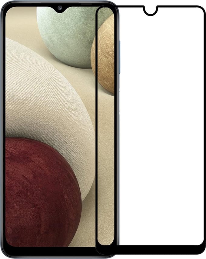 Screenprotector - Geschikt voor Samsung Galaxy A12 - Full Cover - Gehard Glas - Beschermglas - Tempered Glass - Screen Protector